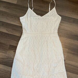 white cutout Lucky Brand summer dress